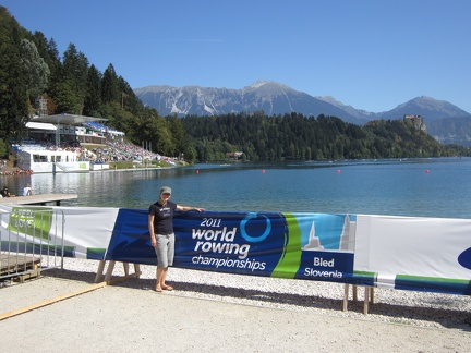 Erynn at the 2011 Bled World Rowing Championships